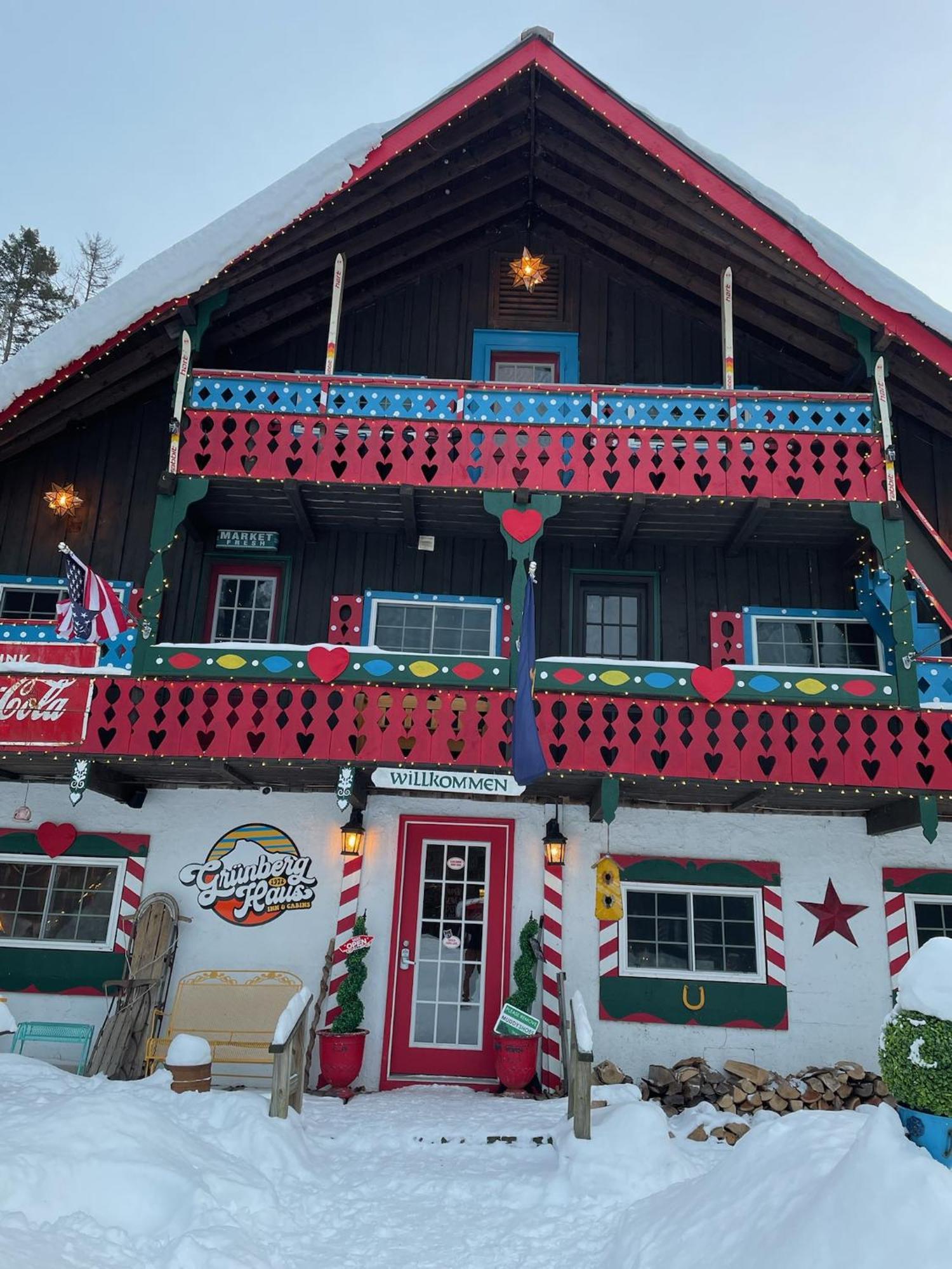 Grunberg Haus Inn & Cabins Waterbury Buitenkant foto